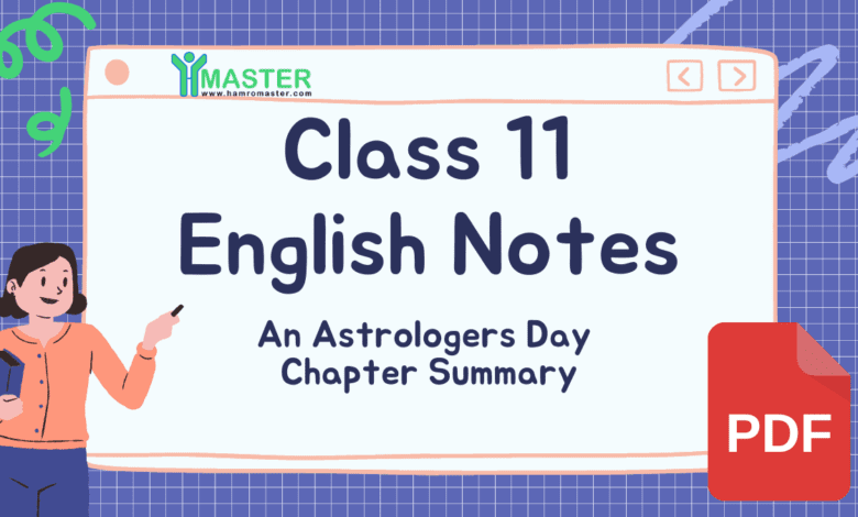 Class 11 English An Astrologer’s Day Chapter Summary